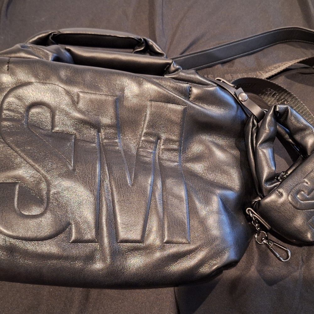 Steve Madden Black Puffer Bag